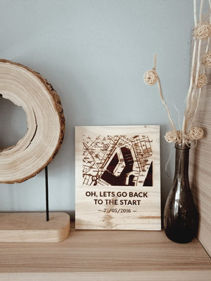 Mapa grabado en madera thesi